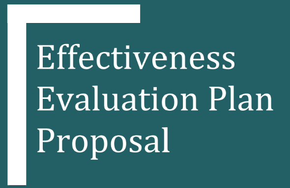 cover photo of evaluation plan